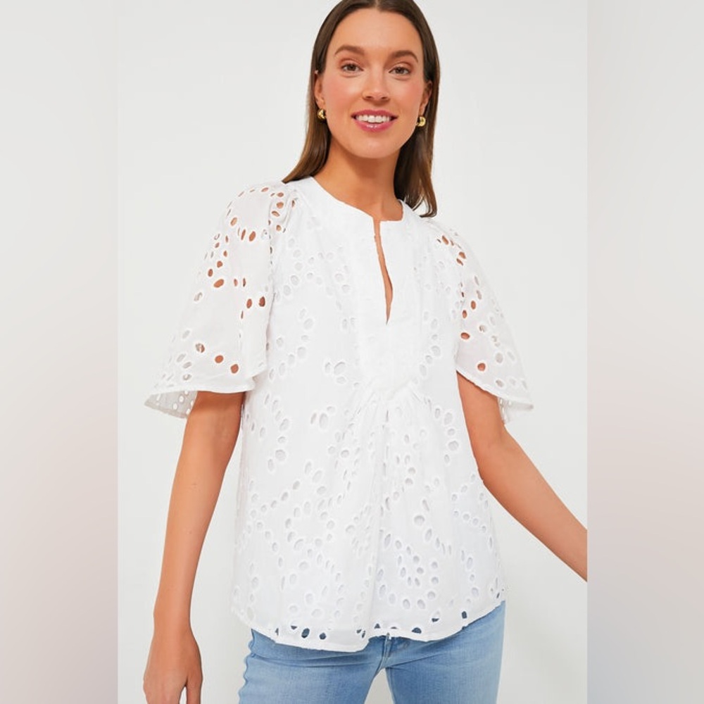 Tuckernuck White Eyelet Blouse